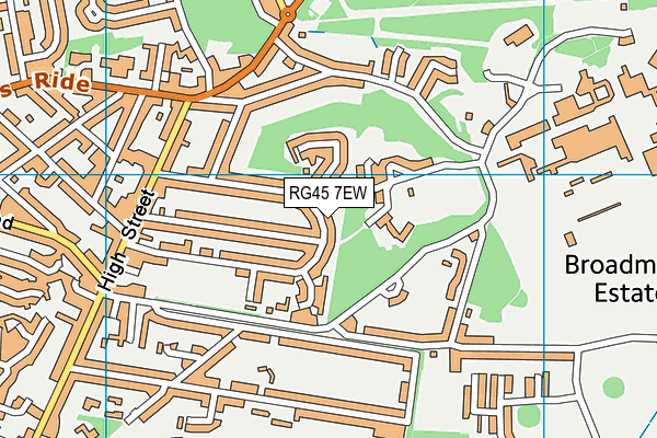 RG45 7EW map - OS VectorMap District (Ordnance Survey)