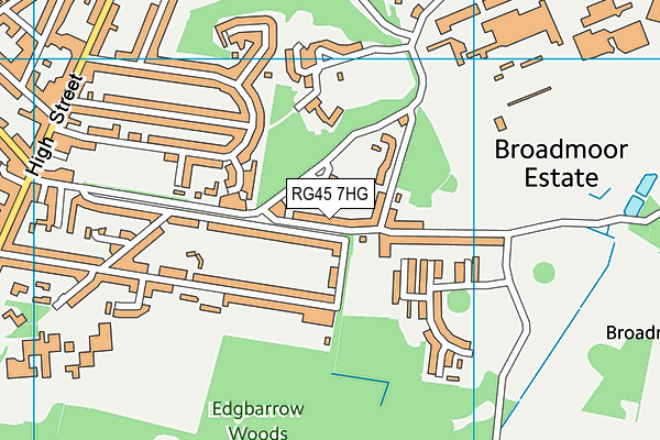 RG45 7HG map - OS VectorMap District (Ordnance Survey)