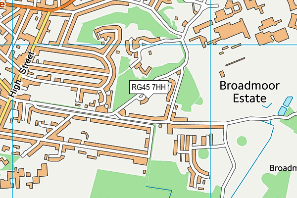 RG45 7HH map - OS VectorMap District (Ordnance Survey)