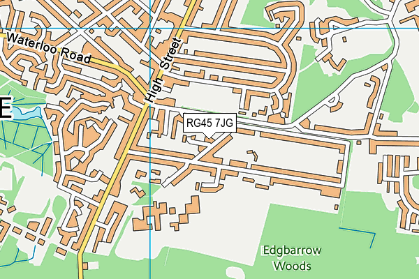 RG45 7JG map - OS VectorMap District (Ordnance Survey)
