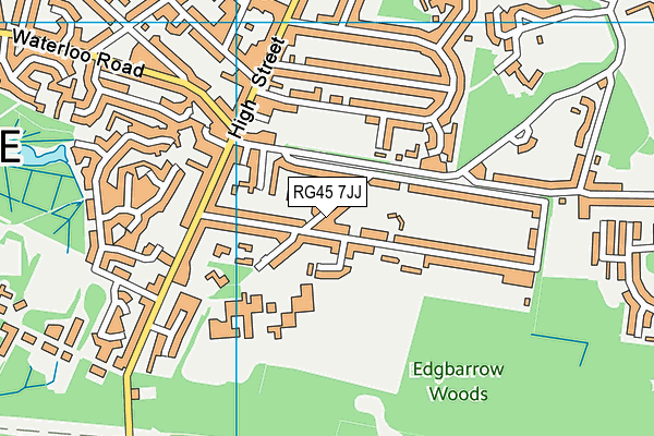 RG45 7JJ map - OS VectorMap District (Ordnance Survey)