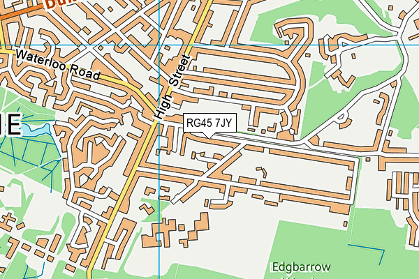 RG45 7JY map - OS VectorMap District (Ordnance Survey)