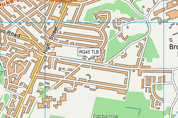 RG45 7LB map - OS VectorMap District (Ordnance Survey)