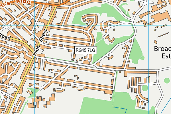 RG45 7LG map - OS VectorMap District (Ordnance Survey)