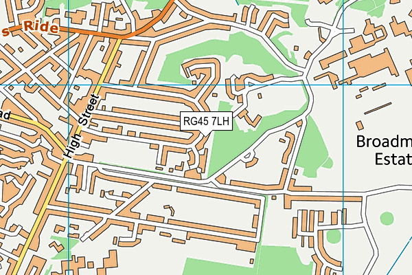 RG45 7LH map - OS VectorMap District (Ordnance Survey)