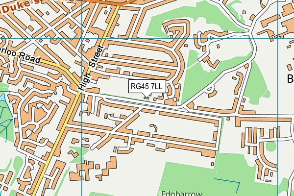 RG45 7LL map - OS VectorMap District (Ordnance Survey)