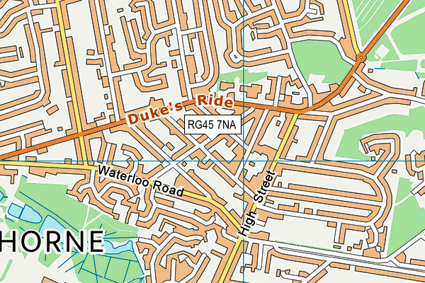 RG45 7NA map - OS VectorMap District (Ordnance Survey)