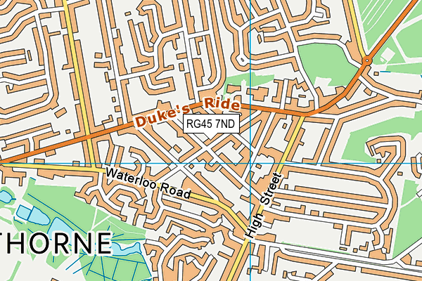 RG45 7ND map - OS VectorMap District (Ordnance Survey)