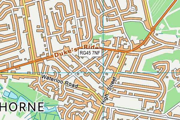 RG45 7NF map - OS VectorMap District (Ordnance Survey)