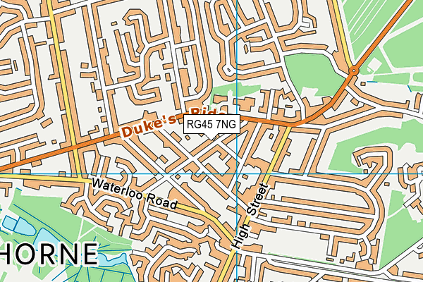 RG45 7NG map - OS VectorMap District (Ordnance Survey)