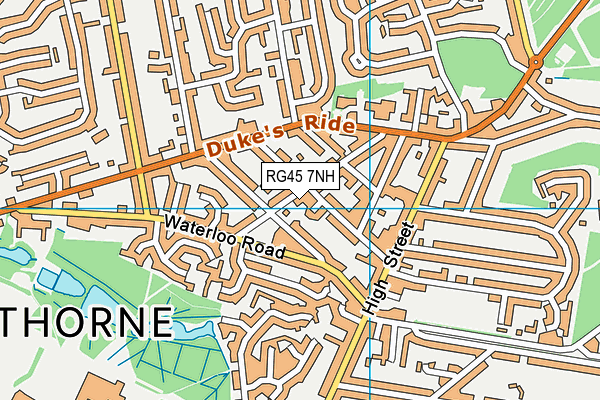 RG45 7NH map - OS VectorMap District (Ordnance Survey)