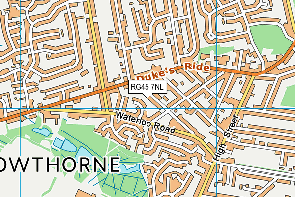 RG45 7NL map - OS VectorMap District (Ordnance Survey)