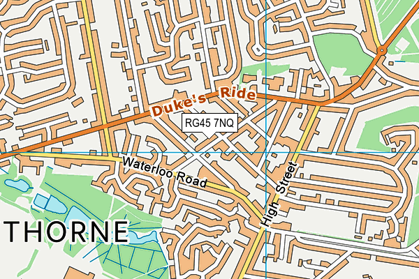 RG45 7NQ map - OS VectorMap District (Ordnance Survey)
