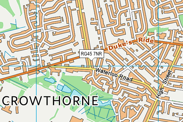 RG45 7NR map - OS VectorMap District (Ordnance Survey)