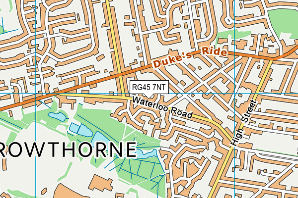 RG45 7NT map - OS VectorMap District (Ordnance Survey)