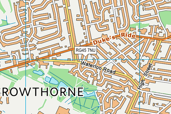 RG45 7NU map - OS VectorMap District (Ordnance Survey)