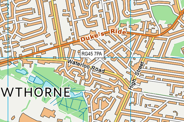 RG45 7PA map - OS VectorMap District (Ordnance Survey)