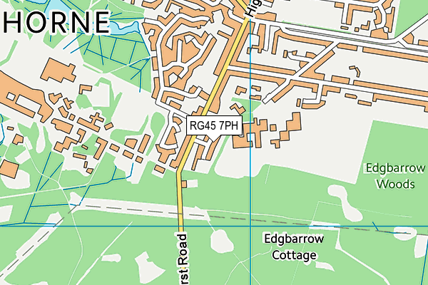 RG45 7PH map - OS VectorMap District (Ordnance Survey)