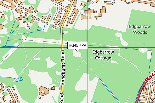 RG45 7PP map - OS VectorMap District (Ordnance Survey)