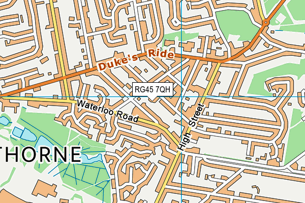 RG45 7QH map - OS VectorMap District (Ordnance Survey)