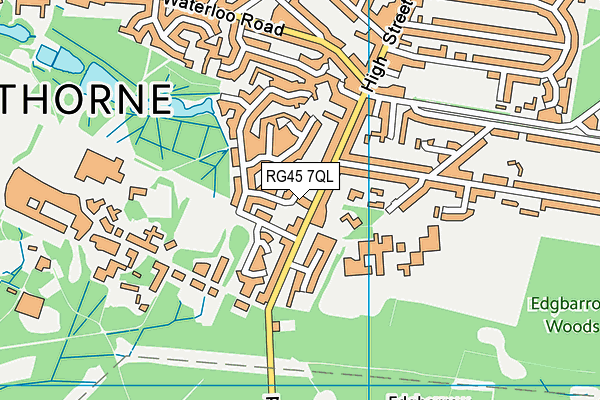 RG45 7QL map - OS VectorMap District (Ordnance Survey)