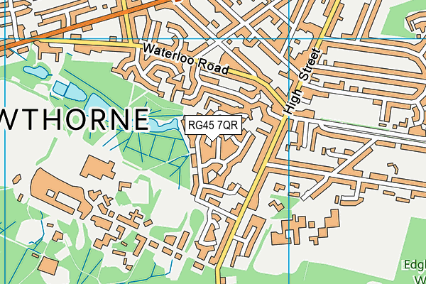 RG45 7QR map - OS VectorMap District (Ordnance Survey)