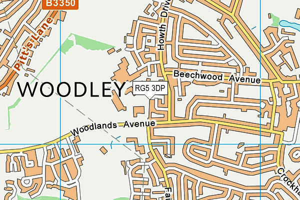 RG5 3DP map - OS VectorMap District (Ordnance Survey)