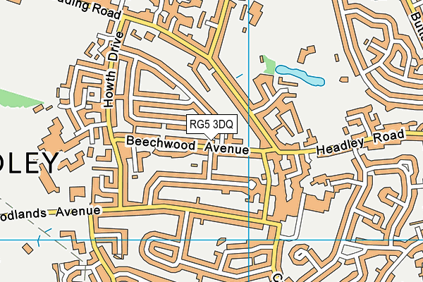 RG5 3DQ map - OS VectorMap District (Ordnance Survey)