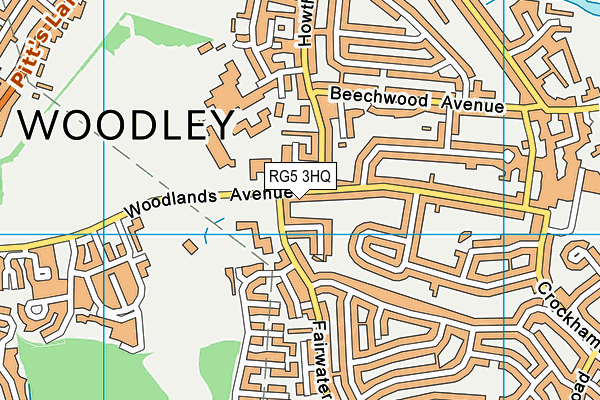 RG5 3HQ map - OS VectorMap District (Ordnance Survey)