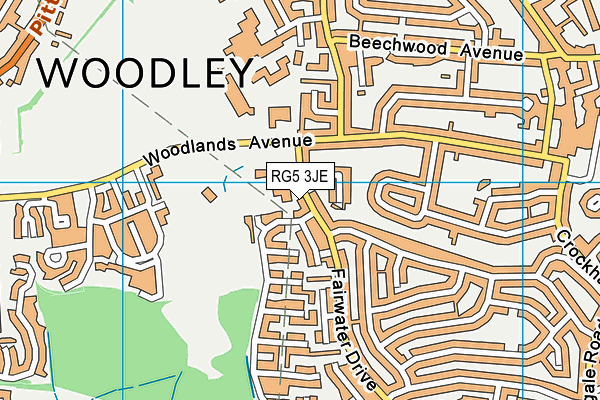 Highwood Primary School map (RG5 3JE) - OS VectorMap District (Ordnance Survey)