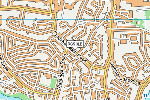 RG5 3LB map - OS VectorMap District (Ordnance Survey)