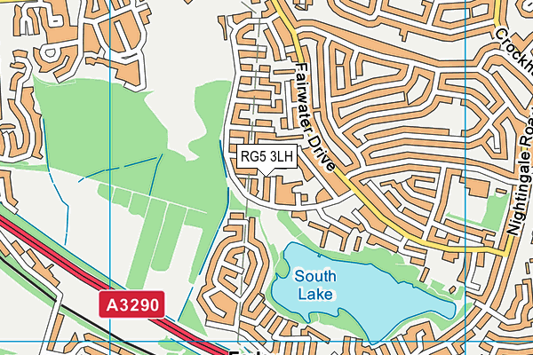 RG5 3LH map - OS VectorMap District (Ordnance Survey)