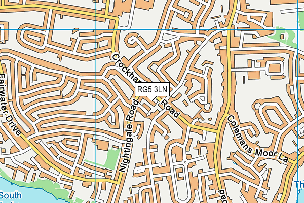 RG5 3LN map - OS VectorMap District (Ordnance Survey)