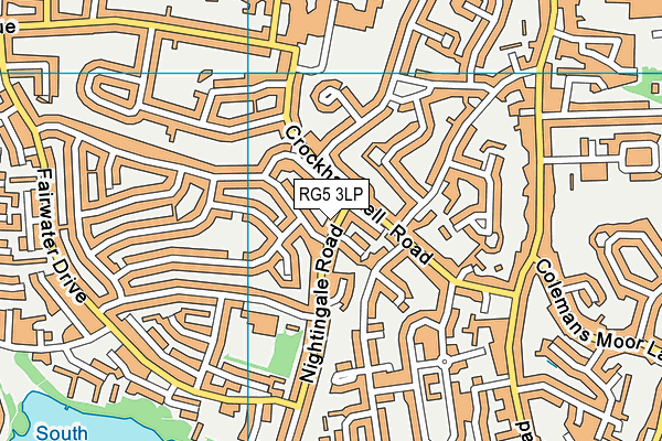 RG5 3LP map - OS VectorMap District (Ordnance Survey)