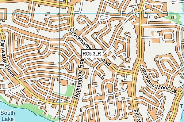 RG5 3LR map - OS VectorMap District (Ordnance Survey)