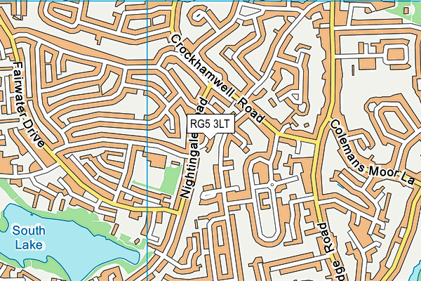 RG5 3LT map - OS VectorMap District (Ordnance Survey)