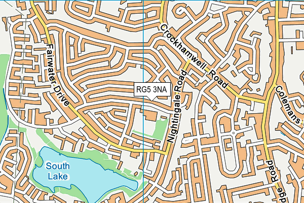 RG5 3NA map - OS VectorMap District (Ordnance Survey)
