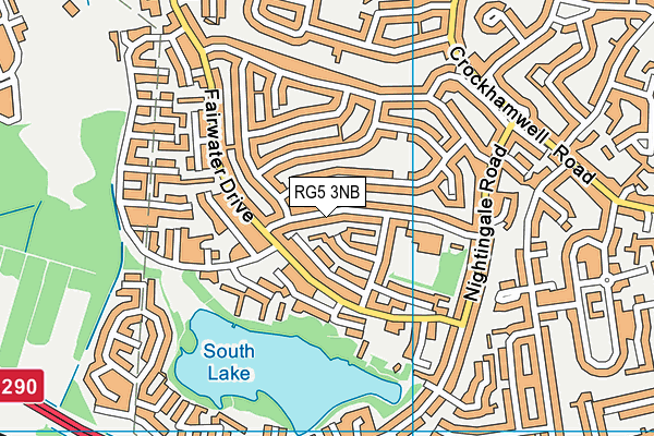 RG5 3NB map - OS VectorMap District (Ordnance Survey)