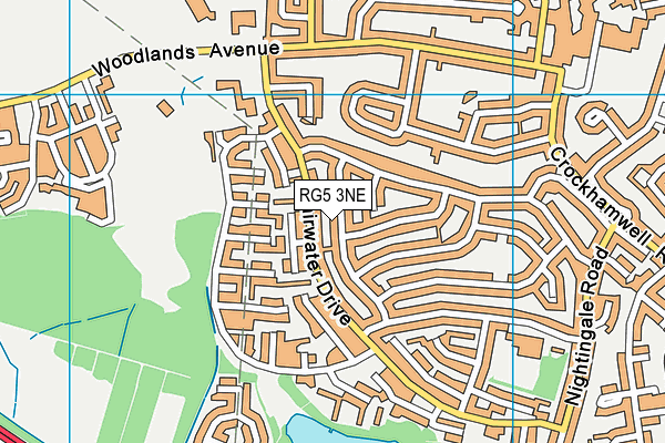 RG5 3NE map - OS VectorMap District (Ordnance Survey)