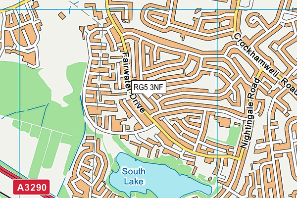 RG5 3NF map - OS VectorMap District (Ordnance Survey)