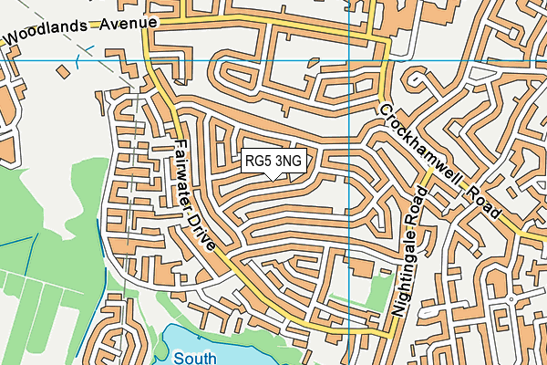 RG5 3NG map - OS VectorMap District (Ordnance Survey)