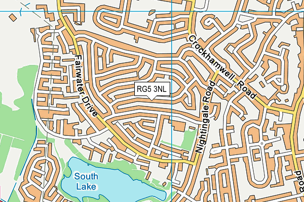 RG5 3NL map - OS VectorMap District (Ordnance Survey)