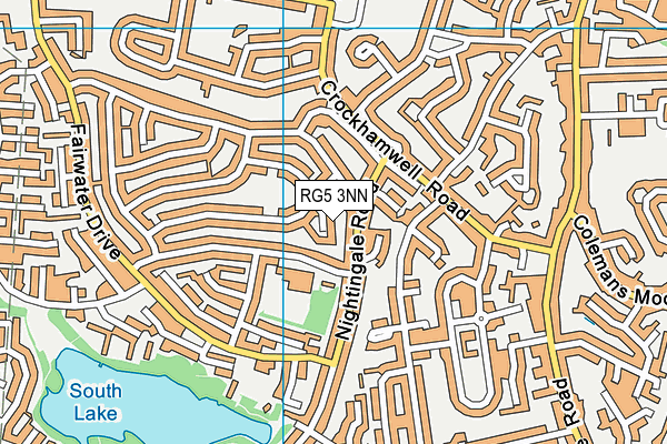 RG5 3NN map - OS VectorMap District (Ordnance Survey)