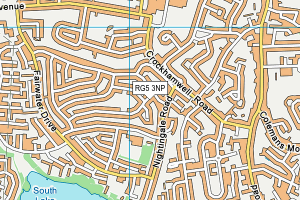 RG5 3NP map - OS VectorMap District (Ordnance Survey)