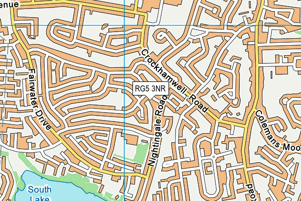 RG5 3NR map - OS VectorMap District (Ordnance Survey)