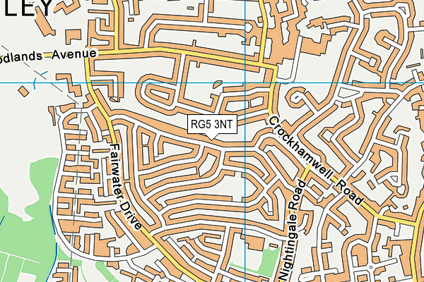 RG5 3NT map - OS VectorMap District (Ordnance Survey)