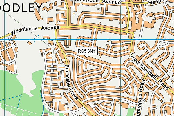 RG5 3NY map - OS VectorMap District (Ordnance Survey)