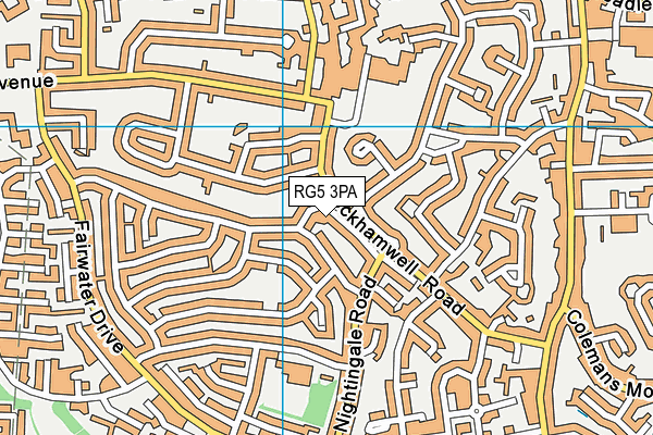 RG5 3PA map - OS VectorMap District (Ordnance Survey)