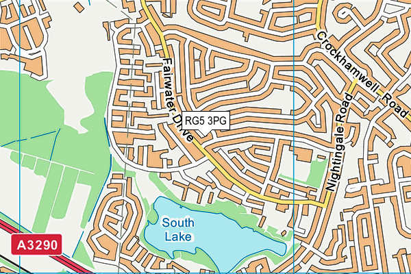 RG5 3PG map - OS VectorMap District (Ordnance Survey)