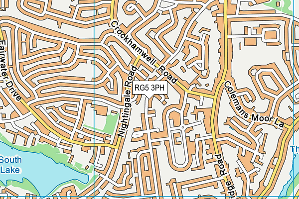 RG5 3PH map - OS VectorMap District (Ordnance Survey)